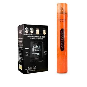 Color One 50 gr Siyah Dolgunlaştırıcı Saç Fiberi + Morfose 400 ml Turuncu Saç Spreyi