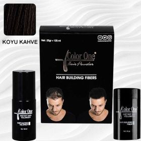 Color One Dark Brown 25 gr + 100 ml Dolgunlaştırıcı ve Sabitleştirici Saç Fiberi