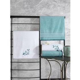 Colorful 4'lü Havlu Mint-Beyaz Hamam Seti