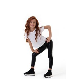 Colorinas Shiny Siyah Kadın Tayt
