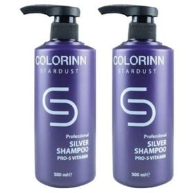 Colorinn 2x500 ml Stardust Silver Mor Şampuan