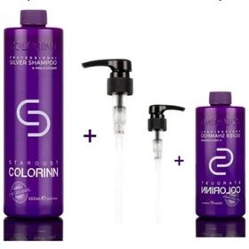 Colorinn Premium Series Pro Silver Turunculaşma Karşıtı 1000+500 ml Mor Şampuan