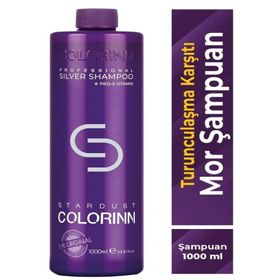 Colorinn Tüm Saçlar İçin 1000 ml Parlaklık Verici Mor Şampuan
