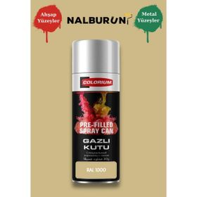 Colorıum Ral 1000 Yeşil Bej 213 400 ml Özel Renklendirilmiş Selülozik Mat Sprey Boya
