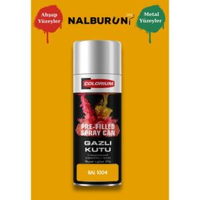 Colorıum Ral 1004 Altın Sarısı 213 400 ml Özel Renklendirilmiş Selülozik Parlak Sprey Boya