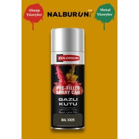 Colorıum Ral 1005 Bal Sarısı 213 400 ml Özel Renklendirilmiş Selülozik Mat Sprey Boya