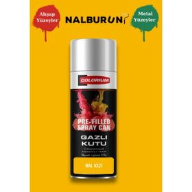 Colorıum Ral 1021 Kolza Sarısı 213 400 ml Özel Renklendirilmiş Selülozik Parlak Sprey Boya