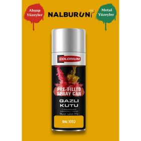 Colorıum Ral 1032 Süpürge Sarısı 213 400 ml Özel Renklendirilmiş Selülozik Parlak Sprey Boya