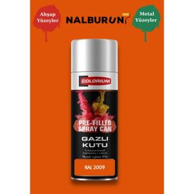 Colorıum Ral 2009 Trafik Turuncu 213 400 ml Özel Renklendirilmiş Selülozik Parlak Sprey Boya