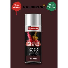 Colorıum Ral 3007 Siyah Kırmızı 213 400 ml Özel Renklendirilmiş Selülozik Mat Sprey Boya