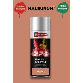 Colorıum Ral 3012 Bej Kırmızı 213 400 ml Özel Renklendirilmiş Selülozik Parlak Sprey Boya
