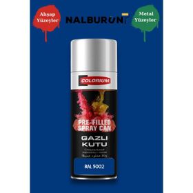Colorıum Ral 5002 Ultramarin Mavi 213 400 ml Özel Renklendirilmiş Selülozik Parlak Sprey Boya