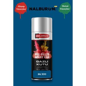 Colorıum Ral 5010 Anzer Mavi 213 400 ml Özel Renklendirilmiş Selülozik Mat Sprey Boya