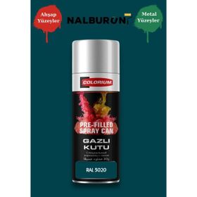 Colorıum Ral 5020 Okyanus Mavi 213 400 ml Özel Renklendirilmiş Selülozik Mat Sprey Boya