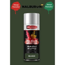Colorıum Ral 6020 Krom Yeşili 213 400 ml Özel Renklendirilmiş Selülozik Mat Sprey Boya