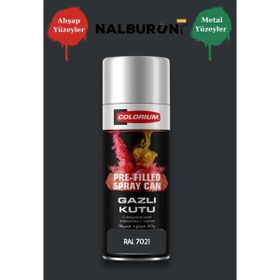 Colorıum Ral 7021 Siyah Gri 213 400 ml Özel Renklendirilmiş Selülozik Parlak Sprey Boya