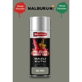 Colorıum Ral 7033 Çimento Grisi 213 400 ml Özel Renklendirilmiş Selülozik Mat Sprey Boya
