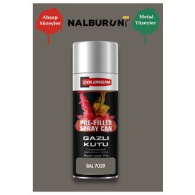 Colorıum Ral 7039 Kuvars Grisi K7 400 ml Özel Doldurulmuş Selülozik Mat Sprey Boya