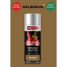 Colorıum Ral 8000 Yeşil Kahve 213 400 ml Özel Renklendirilmiş Selülozik Parlak Sprey Boya