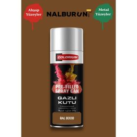 Colorıum Ral 8008 Zeytin Kahve 213 400 ml Özel Renklendirilmiş Selülozik Mat Sprey Boya