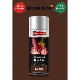 Colorıum Ral 8016 Maun Kahve 213 400 ml Özel Renklendirilmiş Selülozik Parlak Sprey Boya