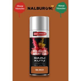Colorıum Ral 8023 Turuncu Kahve 213 400 ml Özel Renklendirilmiş Selülozik Parlak Sprey Boya