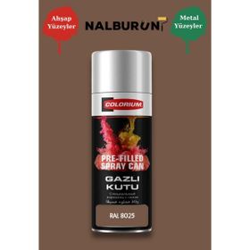 Colorıum Ral 8025 Soluk Kahve 213 400 ml Özel Renklendirilmiş Selülozik Mat Sprey Boya
