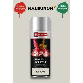 Colorıum Ral 9002 Gri Beyaz 213 400 ml Özel Renklendirilmiş Selülozik Mat Sprey Boya