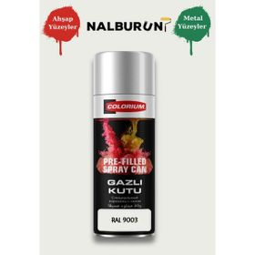 Colorıum Ral 9003 Sinyal Beyaz 213 400 ml Özel Renklendirilmiş Selülozik Parlak Sprey Boya