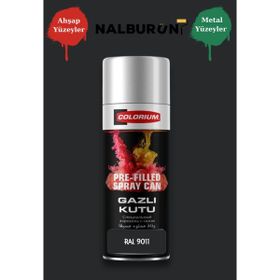 Colorıum Ral 9011 Grafit Siyahı 213 400 ml Özel Renklendirilmiş Selülozik Parlak Sprey Boya