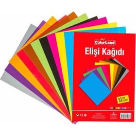 Colorland A4 10 Renk Poşetli Elişi Kağıdı