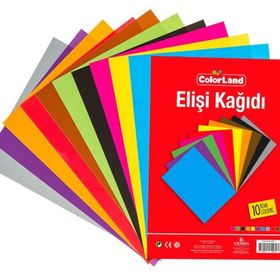 Colorland A4 10 Renk Poşetli Elişi Kağıdı