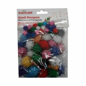 Colorland Karışk 60'lı Simli Ponpon