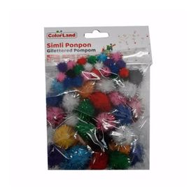 Colorland Karışk 60'lı Simli Ponpon