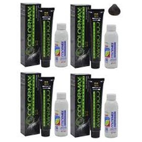 Colormax 4 Kestane 2 Adet Saç Boyası+ 2 Adet Oksidan Krem