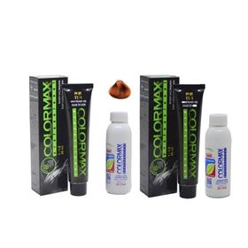 Colormax 7.44 Kumral Yoğun Bakır 2 Adet Saç Boyası+ 2 Adet Oksidan Krem