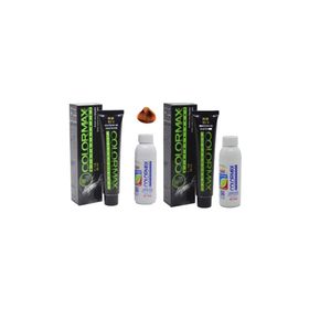 Colormax 7.44 Kumral Yoğun Bakır Saç Boyası + 2x90 ml Oksidan Krem