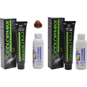 Colormax 7.73 Açık Tütün Kahve Saç Boyası + 2x90 ml Oksidan Krem