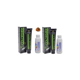 Colormax 8.44 Koyu Sarı Yoğun Bakır Saç Boyası + 2x90 ML Oksidan Krem