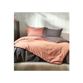 Colormix Terra Antrasit Düz Öz Nevresim Takımı
