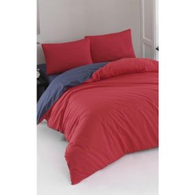 Colorpool Bright Future 200x220 CM Derin Mavi Parlak Kırmızı Çift Kişilik Nevresim Takımı
