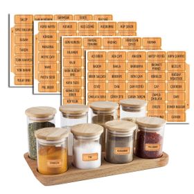 Colortouch Suya Dayanıklı 140 Adet Baharatlık Etiketleri