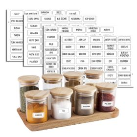 Colortouch Suya Dayanıklı 140 Adet Baharatlık Etiketleri