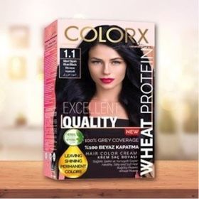 Colorx 1.1 Mavi Siyah Saç Boyası