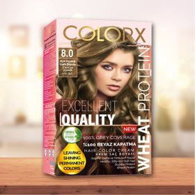 Colorx 8.0 Açık Kumral Tekli Set Saç Boyası