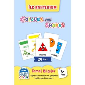 Colours And Shapes İlk Kartlarım - Martı Yayınları