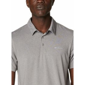Columbia 1768701 Tech Trail Siyah Kısa Kollu Polo Erkek T-shirt