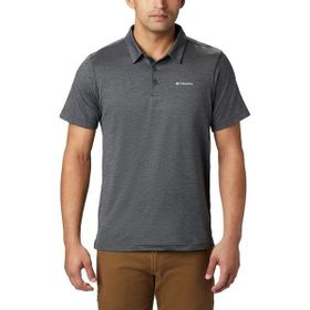 Columbia 1768701 Tech Trail Siyah Kısa Kollu Polo Erkek T-shirt