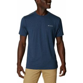 Columbia 1893901 Tech Trail Crew Neck Mavi Kısa Kollu Erkek T-shirt
