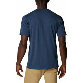Columbia 1893901 Tech Trail Crew Neck Mavi Kısa Kollu Erkek T-shirt